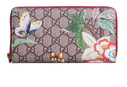 Gucci Supreme Monogram Tian Zip Around Wallet, front view
